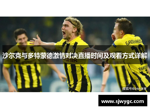沙尔克与多特蒙德激情对决直播时间及观看方式详解