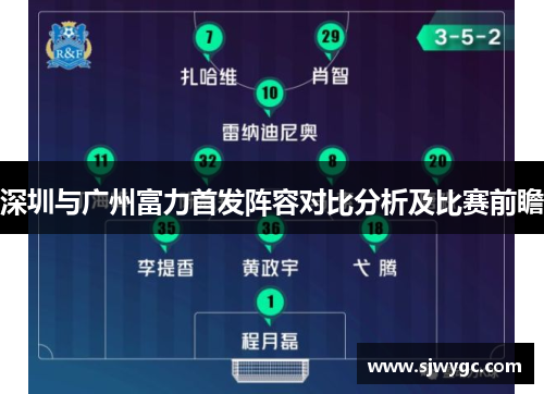 深圳与广州富力首发阵容对比分析及比赛前瞻